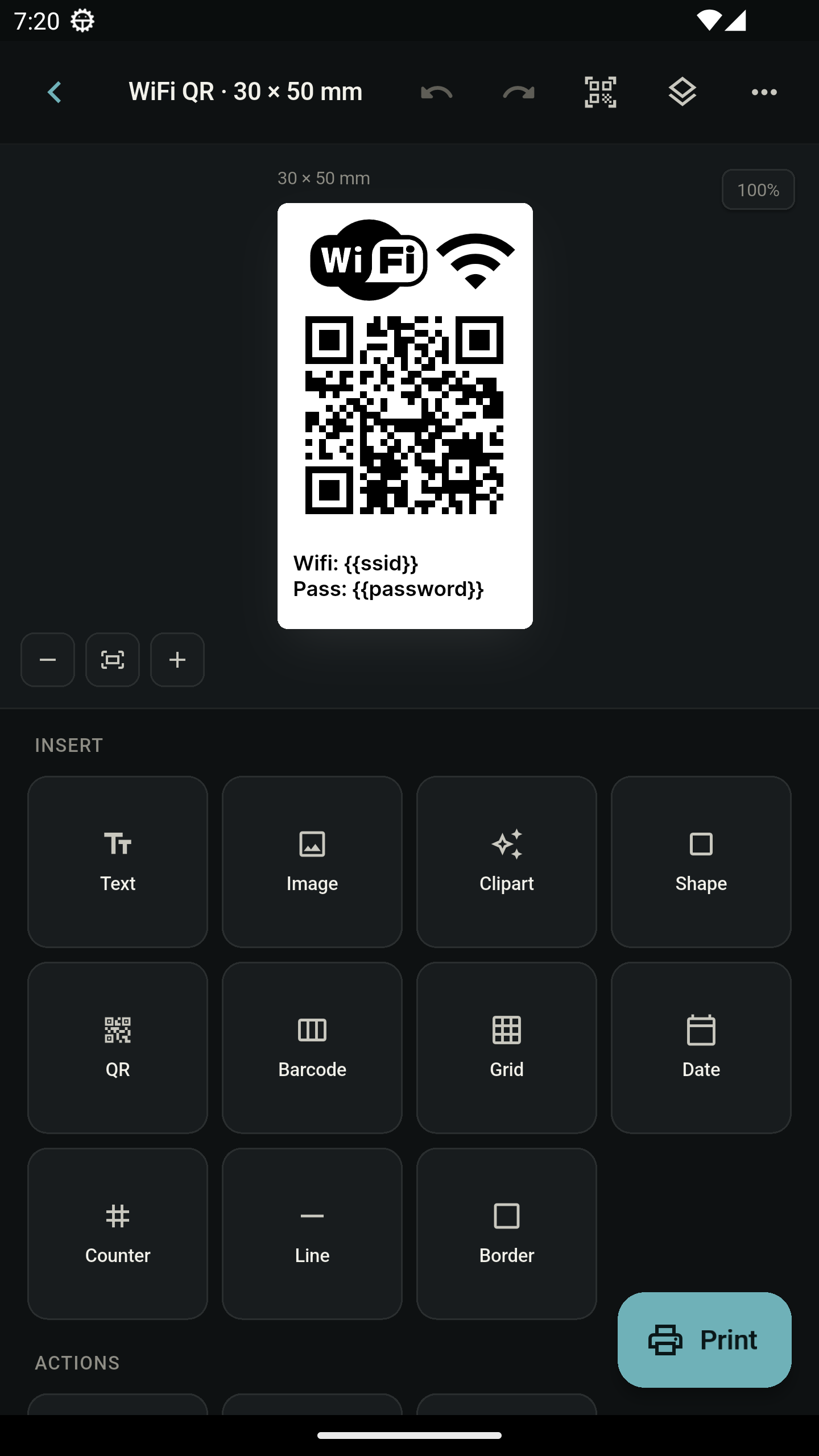 Wi-Fi QR template